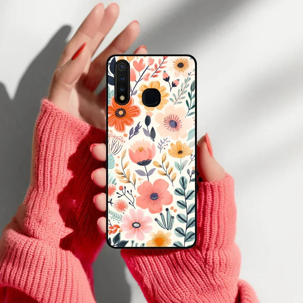 Garden of Delights Glass Case Cover For Vivo - ShopOnCliQ