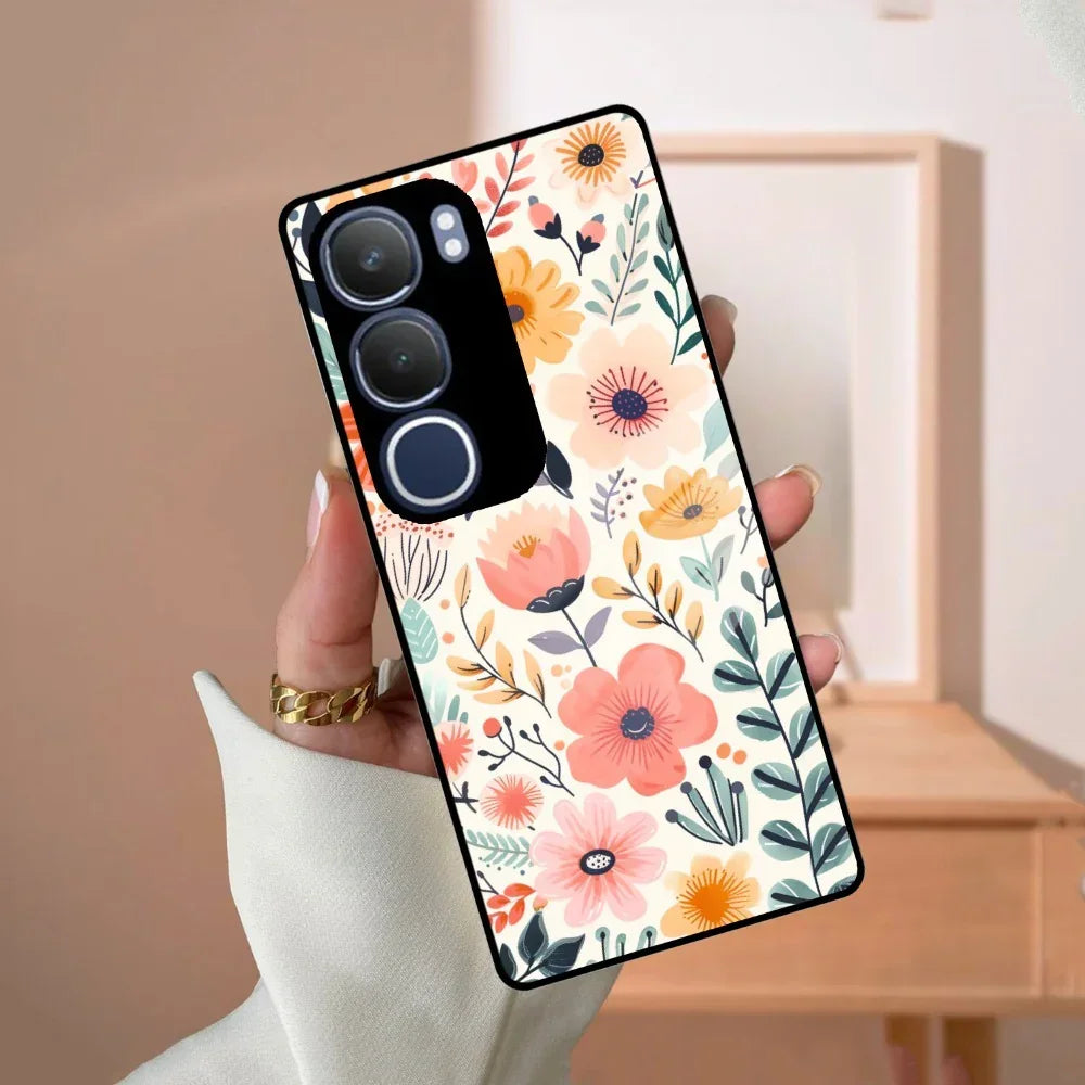 Garden of Delights Glass Case Cover For Vivo - ShopOnCliQ