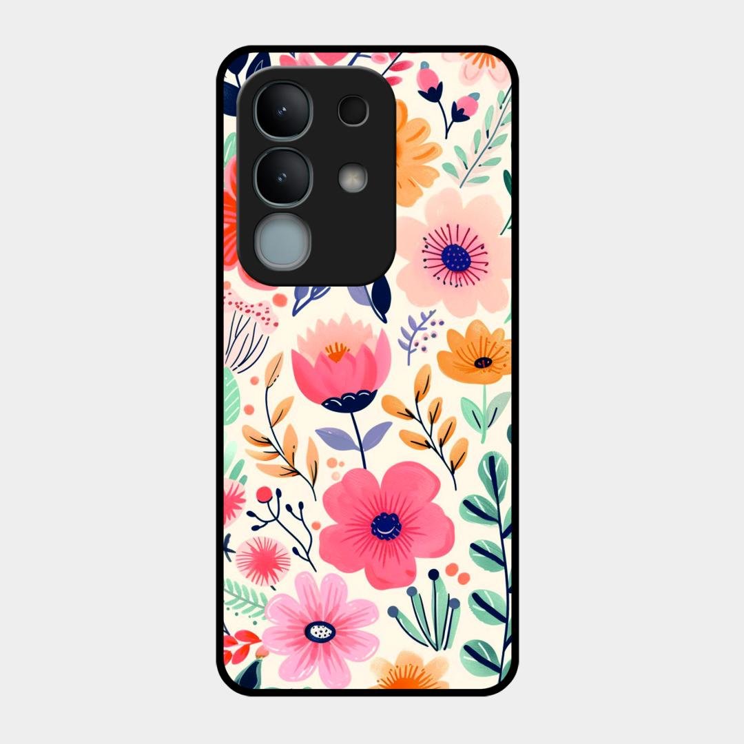 Garden of Delights Glass Case Cover For Vivo Y31 Pro 5G