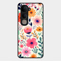 Garden of Delights Glass Case Cover For Vivo Y400 5G