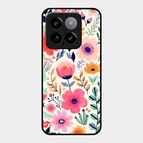 Garden of Delights Glass Case Cover For Xiaomi 14 5G