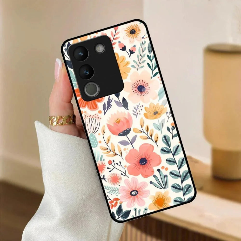 Garden of Delights Glass Case Cover For Vivo - ShopOnCliQ