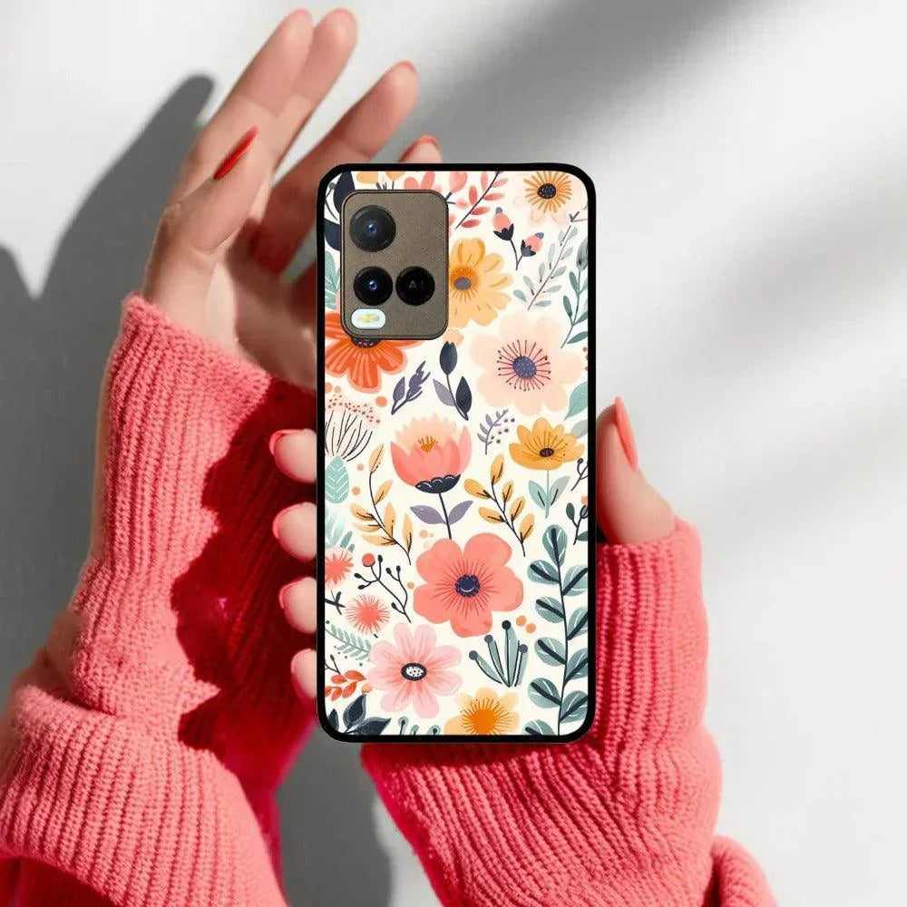 Garden of Delights Glass Case Cover For Vivo - ShopOnCliQ