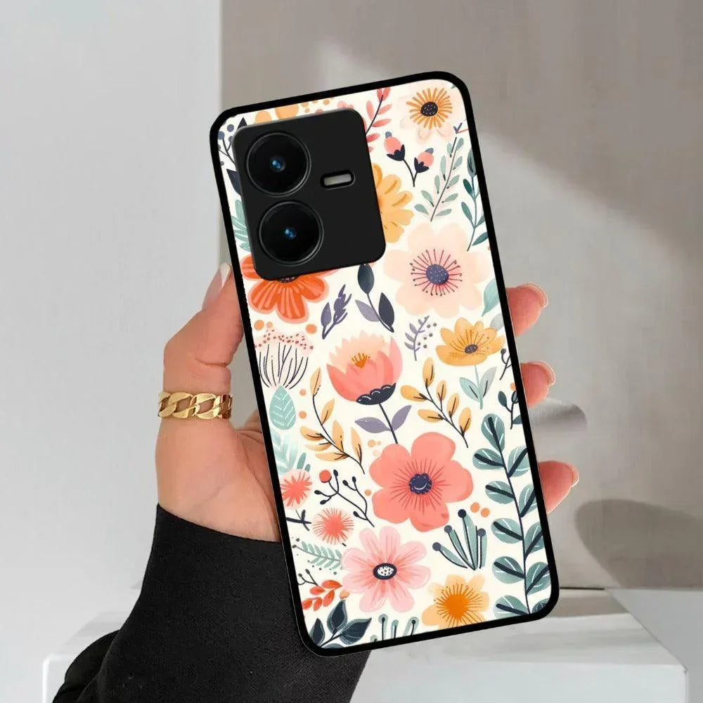 Garden of Delights Glass Case Cover For Vivo - ShopOnCliQ