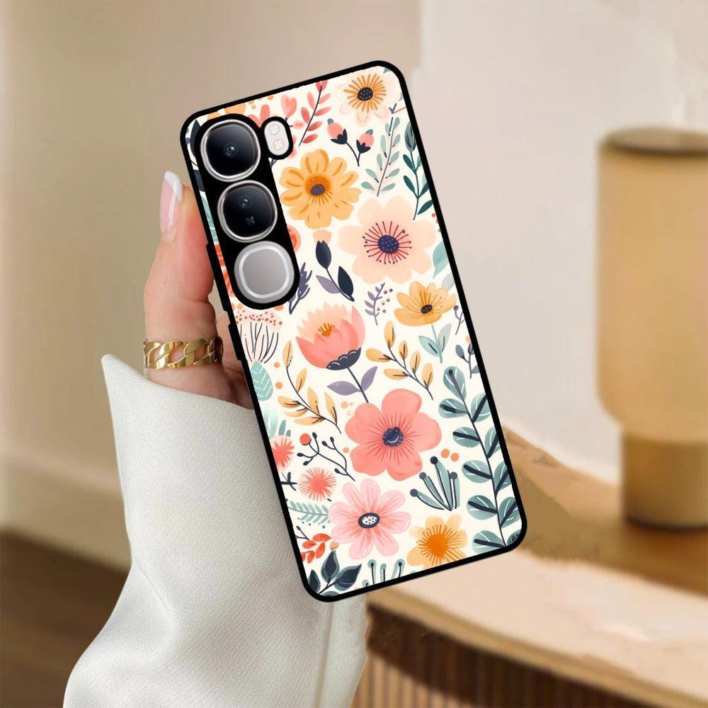 Garden of Delights Glass Case Cover For iQOO - ShopOnCliQ