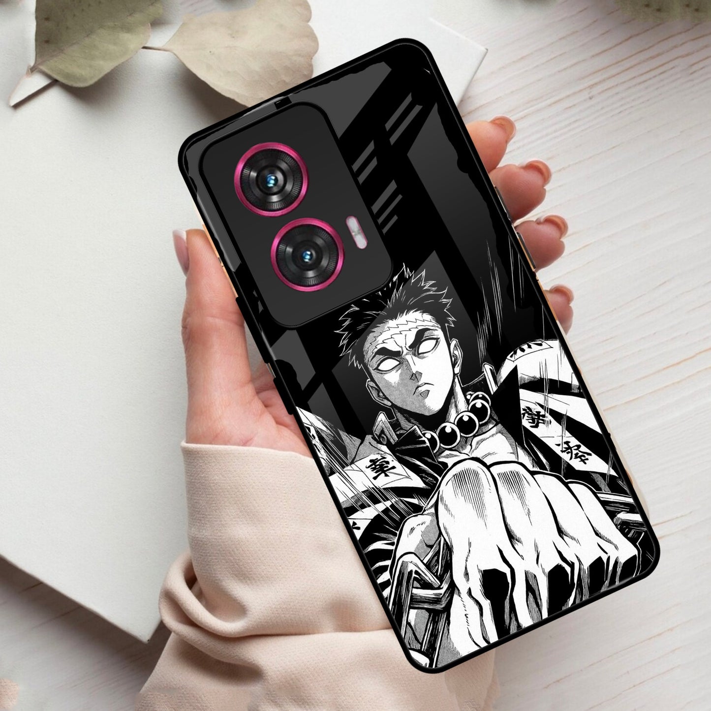 Gentle Power Glass Case Cover For Motorola