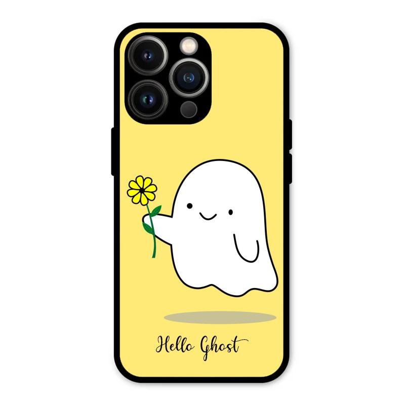 Ghost With Flower Glass Case Cover For iPhone 13 Pro Max