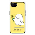 Ghost With Flower Glass Case Cover For iPhone 16e