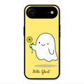 Ghost With Flower Glass Case Cover For iPhone Air