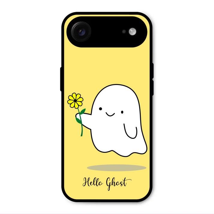 Ghost With Flower Glass Case Cover For iPhone Air