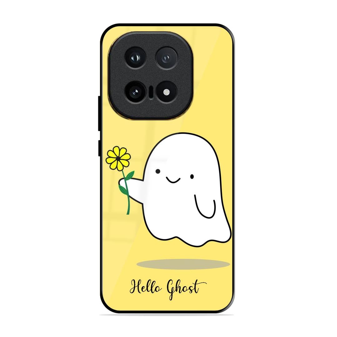 Ghost With Flower Glass Case Cover For iQOO 15 5G