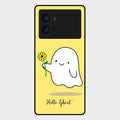 Ghost With Flower Glass Case Cover For Iqoo 9 Pro 5G
