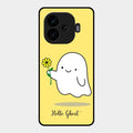 Ghost With Flower Glass Case Cover For Iqoo Neo 10R 5G