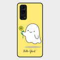 Ghost With Flower Glass Case Cover For Iqoo Z3 5G