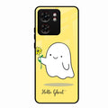 Ghost With Flower Glass Case Cover For Motorola Edge 40