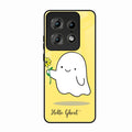 Ghost With Flower Glass Case Cover For Motorola Edge 50 Pro