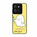Ghost With Flower Glass Case Cover For Motorola Edge 50