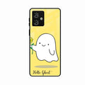Ghost With Flower Glass Case Cover For Motorola G54 5G