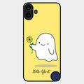 Ghost With Flower Glass Case Cover For Nothing Cmf Phone 1