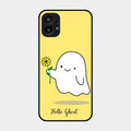 Ghost With Flower Glass Case Cover For Nothing Phone 1
