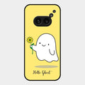 Ghost With Flower Glass Case Cover For Nothing Phone 2A 5G