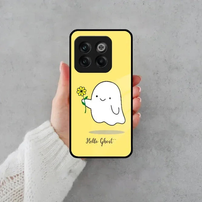 Ghost With Flower Glass Case Cover For OnePlus - ShopOnCliQ