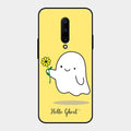 Ghost With Flower Glass Case Cover For Oneplus 7 Pro