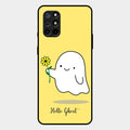 Ghost With Flower Glass Case Cover For Oneplus 8T