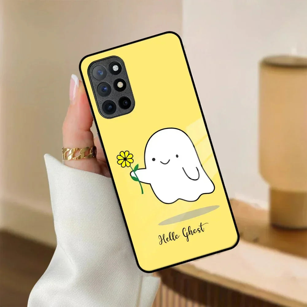 Ghost With Flower Glass Case Cover For OnePlus - ShopOnCliQ
