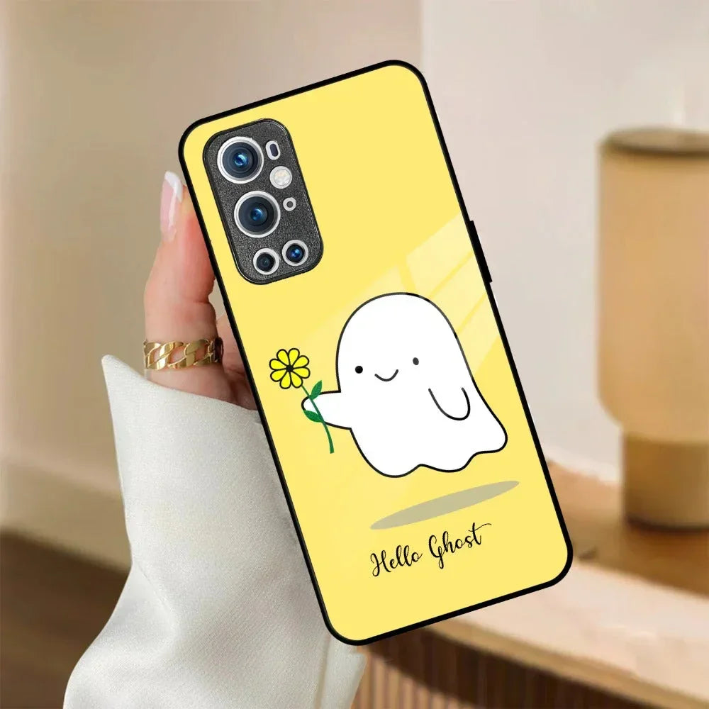Ghost With Flower Glass Case Cover For OnePlus - ShopOnCliQ