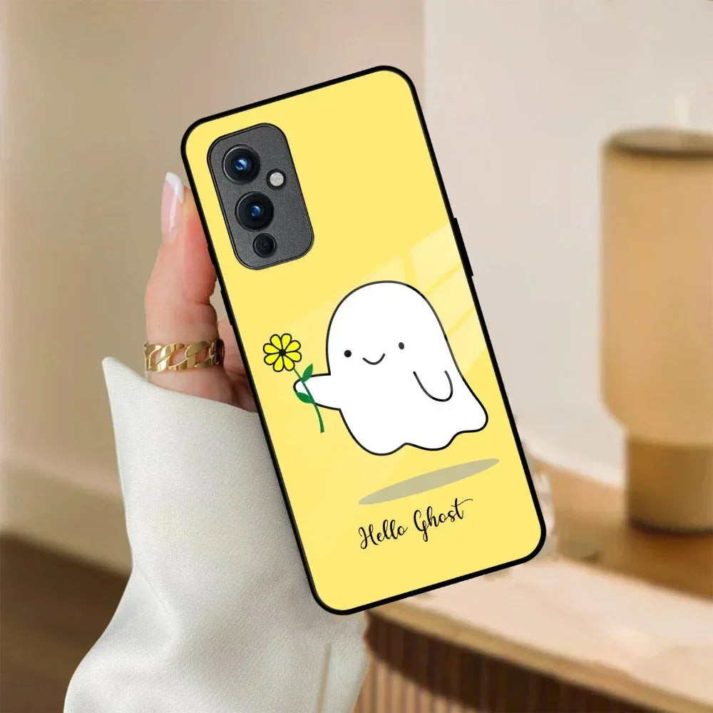 Ghost With Flower Glass Case Cover For OnePlus - ShopOnCliQ