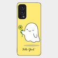 Ghost With Flower Glass Case Cover For Oneplus Nord 2 5G
