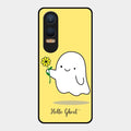 Ghost With Flower Glass Case Cover For Oneplus Nord Ce 4 Lite 5G