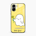 Ghost With Flower Glass Case Cover For Oppo K14x 5G