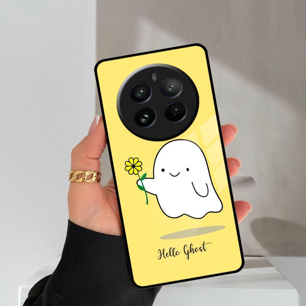 Ghost With Flower Glass Case Cover For Realme/Narzo - ShopOnCliQ