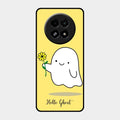 Ghost With Flower Glass Case Cover For Realme 13 5G