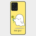 Ghost With Flower Glass Case Cover For Realme 9 Pro 5G