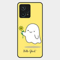 Ghost With Flower Glass Case Cover For Realme 9 Pro Plus 5G