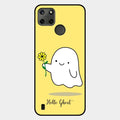 Ghost With Flower Glass Case Cover For Realme C25Y
