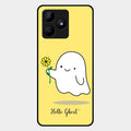 Ghost With Flower Glass Case Cover For Realme C53