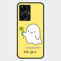 Ghost With Flower Glass Case Cover For Realme C55