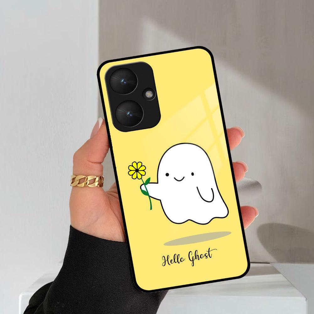 Ghost With Flower Glass Case Cover For Redmi/Xiaomi - ShopOnCliQ