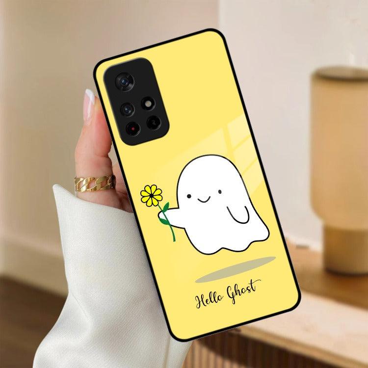 Ghost With Flower Glass Case Cover For Redmi/Xiaomi - ShopOnCliQ