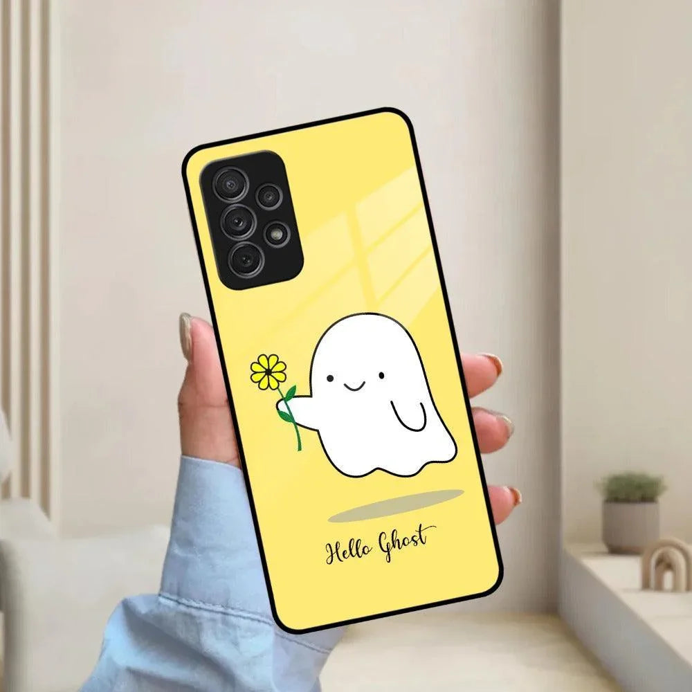 Ghost With Flower Glass Case Cover For Samsung - ShopOnCliQ