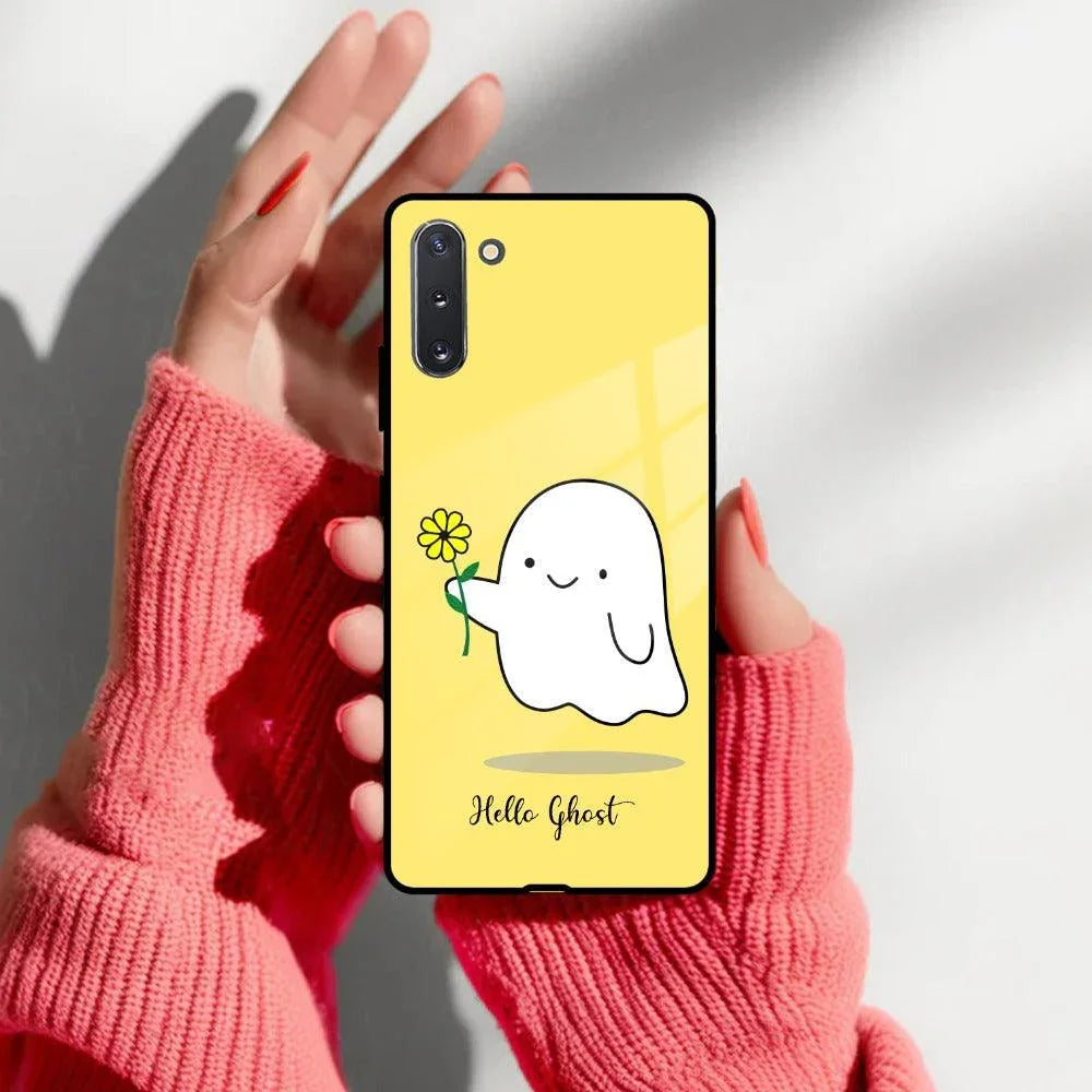 Ghost With Flower Glass Case Cover For Samsung - ShopOnCliQ