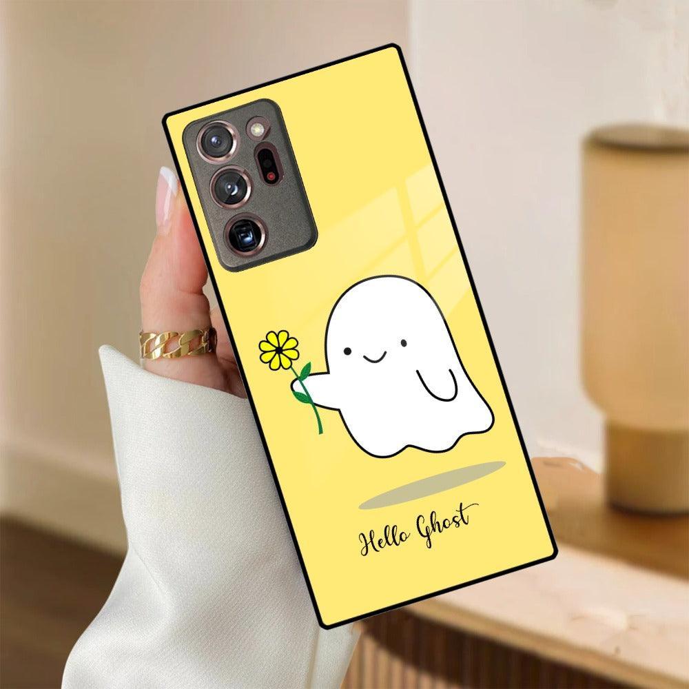 Ghost With Flower Glass Case Cover For Samsung - ShopOnCliQ
