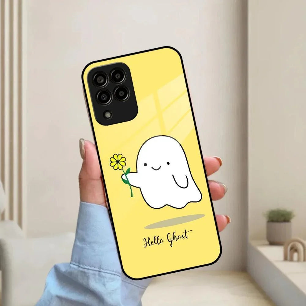 Ghost With Flower Glass Case Cover For Samsung - ShopOnCliQ