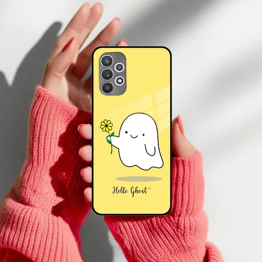 Ghost With Flower Glass Case Cover For Samsung - ShopOnCliQ