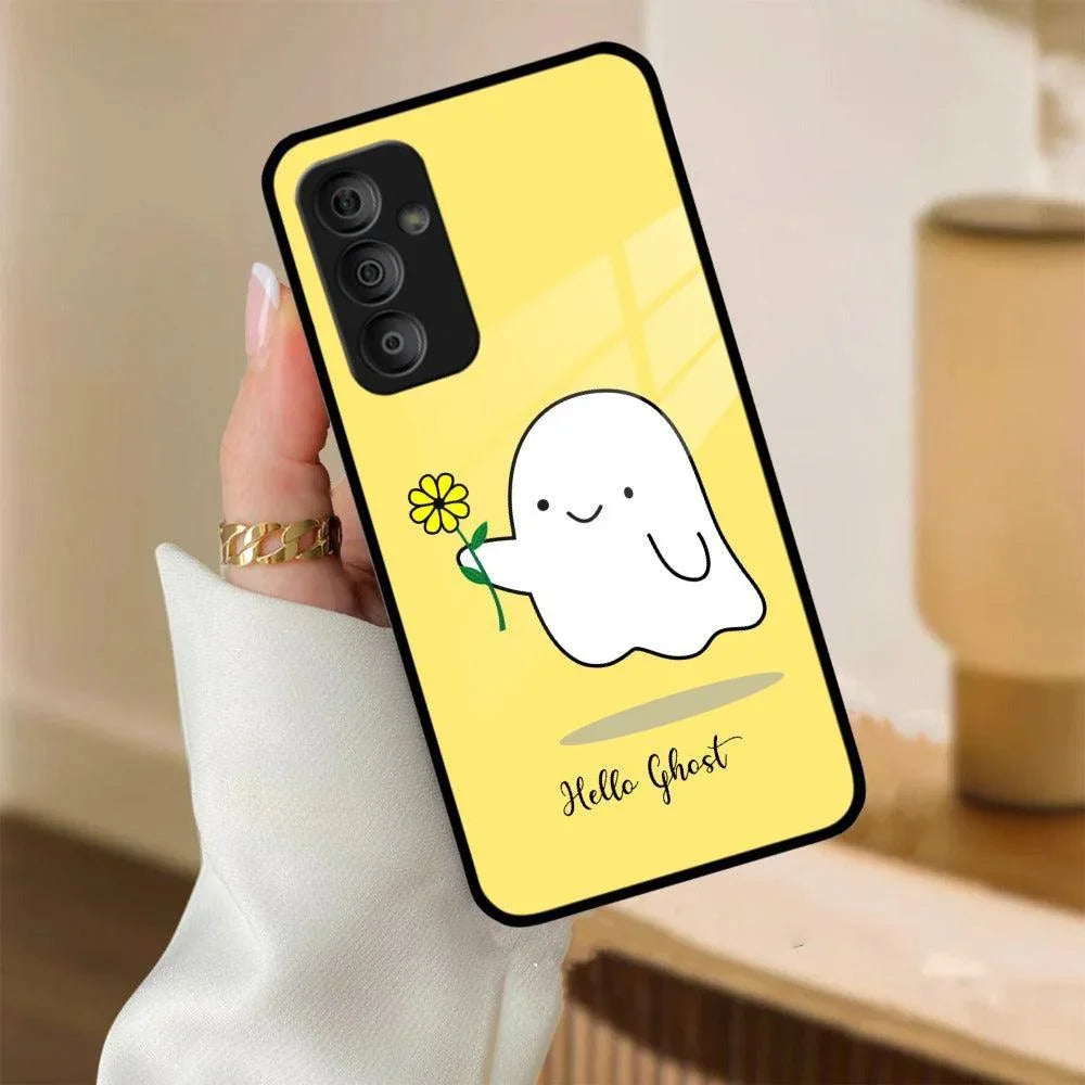 Ghost With Flower Glass Case Cover For Samsung - ShopOnCliQ