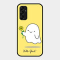 Ghost With Flower Glass Case Cover For Samsung Galaxy A14 5G
